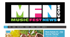 Desktop Screenshot of musicfestnews.com