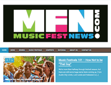 Tablet Screenshot of musicfestnews.com